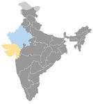 Inde • |1244/1304| • dynastie Vaghela: carte